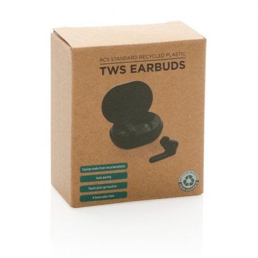Logotrade advertising product picture of: RCS standard recycled plastic TWS earbuds