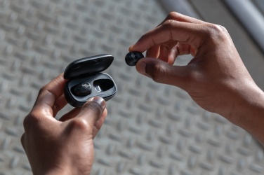 Logotrade promotional merchandise image of: Urban Vitamin Palm Springs RCS rplastic ENC earbuds