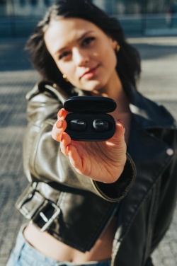 Logotrade promotional item picture of: Urban Vitamin Palm Springs RCS rplastic ENC earbuds