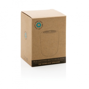 Logotrade promotional giveaway picture of: RCS certified recycled plastic 5W Wireless speaker