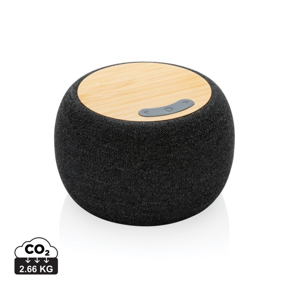 Logo trade promotional product photo of: RCS Rplastic/PET and bamboo 5W speaker