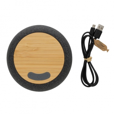 Logo trade corporate gift photo of: RCS Rplastic/PET and bamboo 5W speaker