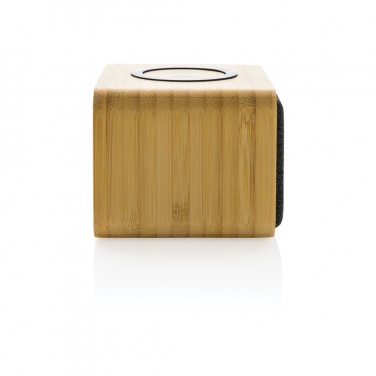 Logotrade promotional product picture of: RCS Rplastic 3W speaker with bamboo 5W wireless