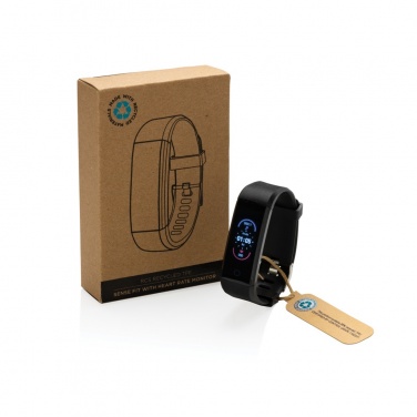 Logo trade promotional merchandise image of: RCS recycled TPU Sense Fit with heart rate monitor