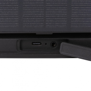 Logo trade promotional item photo of: Skywave RCS recycled plastic solar speaker 12W