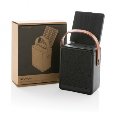 Logotrade business gift image of: Skywave RCS recycled plastic solar speaker 12W