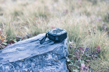 Logo trade promotional products image of: 3W RCS recycled plastic wireless sunwave solar speaker