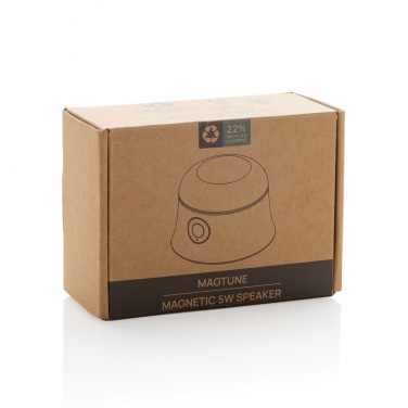 Logo trade promotional items picture of: Magtune RCS recycled plastic magnetic 5W speaker