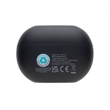 Logo trade promotional products image of: Prolink RCS recycled plastic hybrid ANC/ENC earbud