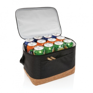 Logotrade corporate gift image of: Impact AWARE™ XL RPET two tone cooler bag with cork detail