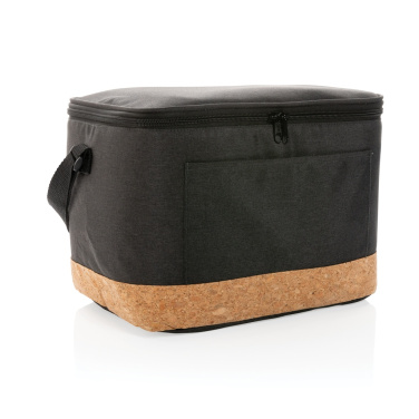 Logotrade business gift image of: Impact AWARE™ XL RPET two tone cooler bag with cork detail