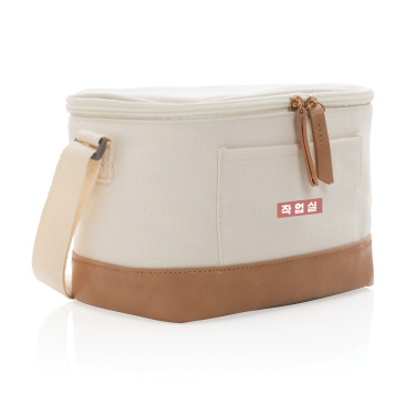 Logo trade promotional giveaways image of: Impact AWARE™ 16 oz. rcanvas six can cooler bag