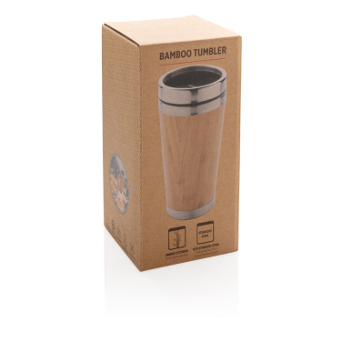 Logo trade business gifts image of: Bamboo tumbler