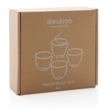 Logo trade advertising product photo of: Ukiyo 4pcs drinkware set