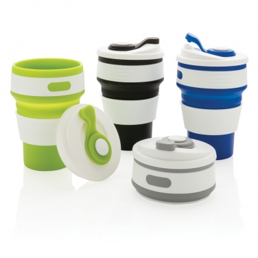 Logo trade advertising products image of: Foldable silicone cup