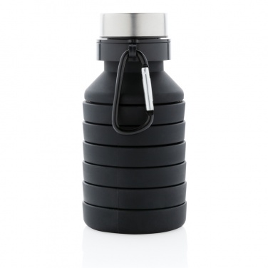 Logotrade promotional merchandise photo of: Leakproof collapsible silicone bottle with lid