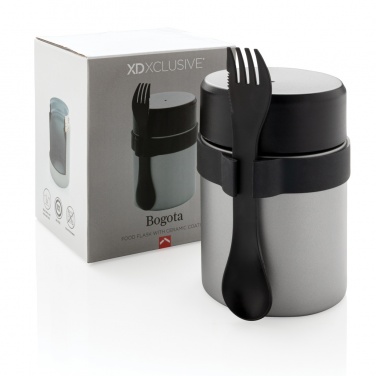 Logo trade promotional items image of: Bogota food flask with ceramic coating