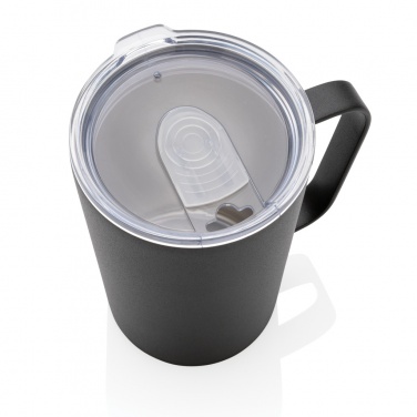 Logotrade promotional giveaway picture of: RCS Recycled stainless steel modern vacuum mug with lid