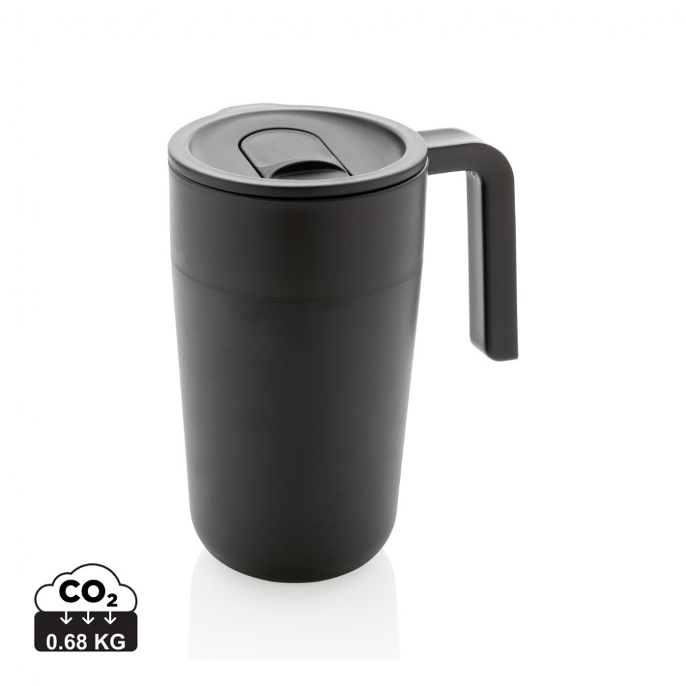 Logotrade advertising products photo of: GRS Recycled PP and SS mug with handle