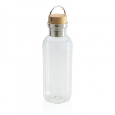 Logo trade promotional giveaway photo of: RCS RPET bottle with bamboo lid and handle