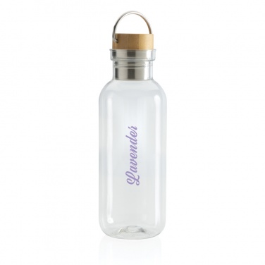 Logotrade promotional gift image of: RCS RPET bottle with bamboo lid and handle