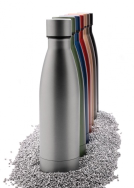 Logotrade corporate gift image of: RCS Recycled stainless steel solid vacuum bottle