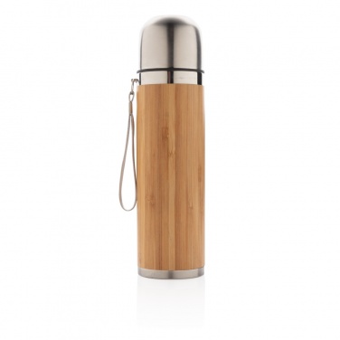 Logotrade advertising product picture of: Bamboo vacuum travel flask