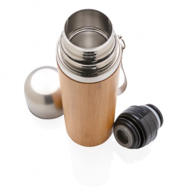 Logotrade advertising product image of: Bamboo vacuum travel flask