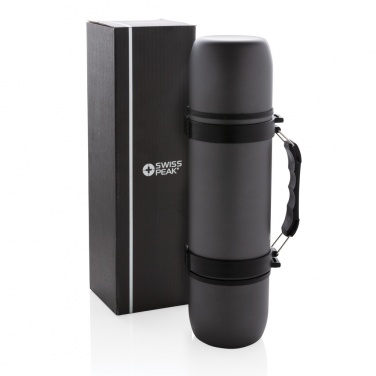 Logo trade promotional merchandise photo of: Vacuum flask with 2 cups