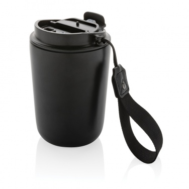 Logo trade promotional giveaways picture of: Cuppa RCS re-steel vacuum tumbler with lanyard