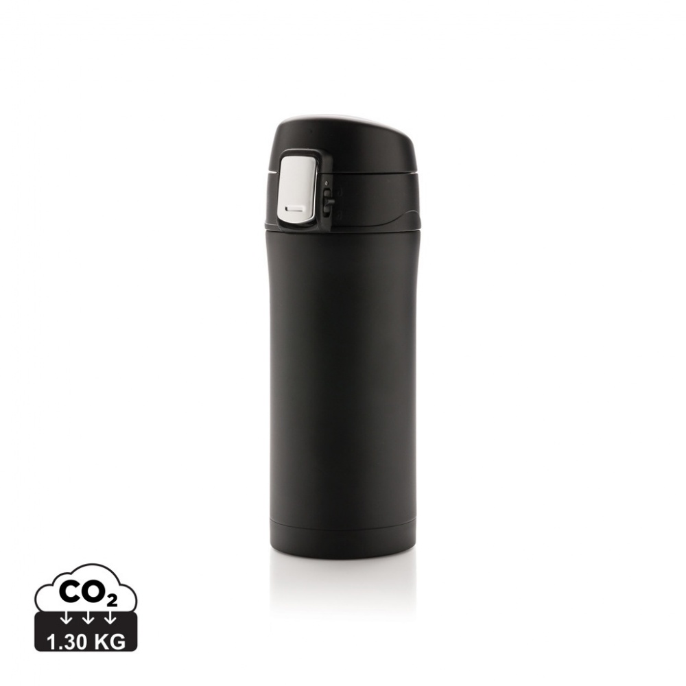 Logo trade promotional products image of: RCS Recycled stainless steel easy lock vacuum mug