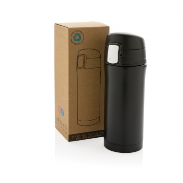 Logo trade promotional items image of: RCS Recycled stainless steel easy lock vacuum mug