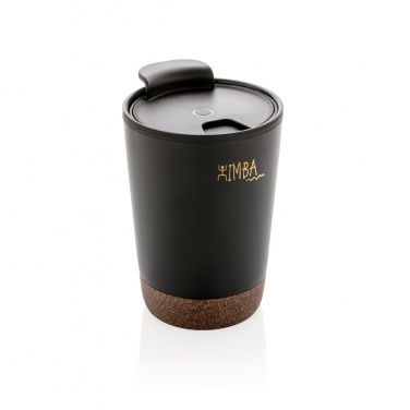 Logo trade promotional giveaways picture of: GRS RPP stainless steel cork coffee tumbler