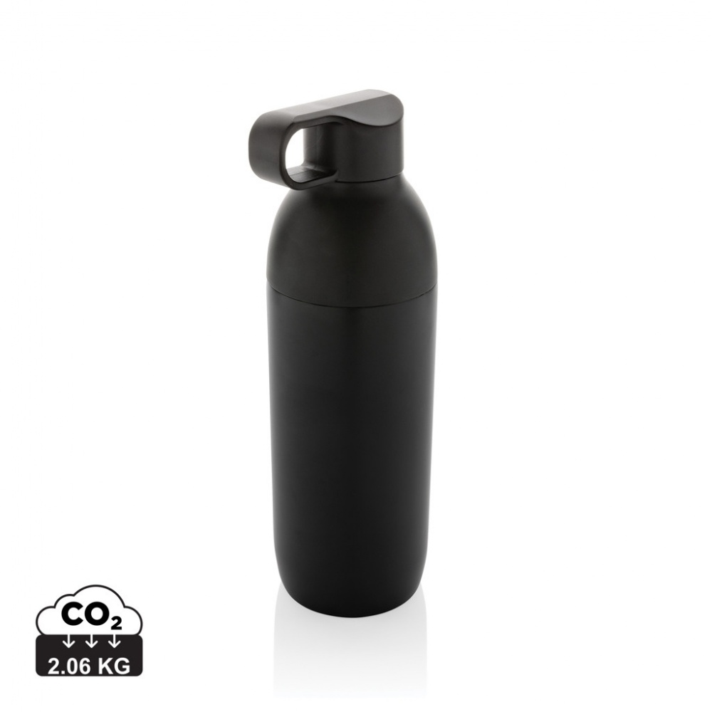 Logo trade promotional item photo of: Flow RCS recycled stainless steel vacuum bottle