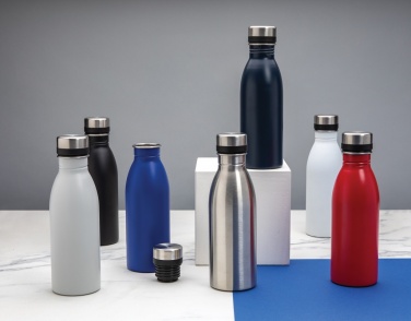 Logo trade promotional merchandise image of: RCS Recycled stainless steel deluxe water bottle