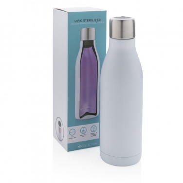 Logotrade corporate gift picture of: UV-C steriliser vacuum stainless steel bottle