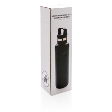 Logo trade promotional gifts picture of: Vacuum insulated leak proof standard mouth bottle