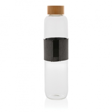Logotrade business gift image of: Impact borosilicate glass bottle with bamboo lid