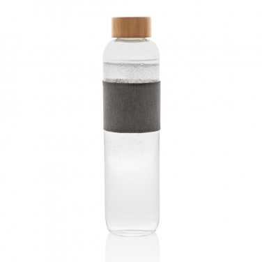 Logo trade promotional giveaway photo of: Impact borosilicate glass bottle with bamboo lid