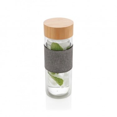 Logo trade promotional item photo of: Impact double wall borosilicate glass bottle