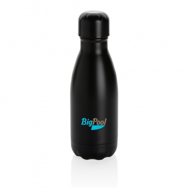 Logo trade promotional items image of: Solid colour vacuum stainless steel bottle 260ml