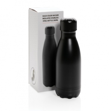 Logotrade promotional item image of: Solid colour vacuum stainless steel bottle 260ml