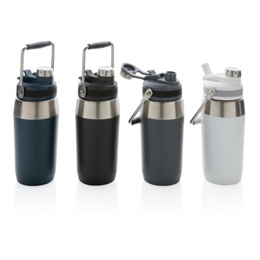 Logo trade corporate gifts image of: Vacuum stainless steel dual function lid bottle 500ml