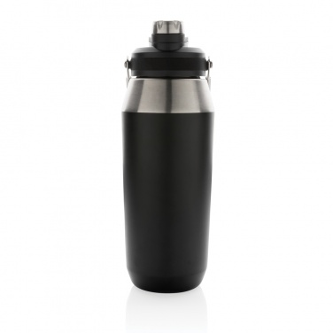 Logo trade promotional merchandise picture of: Vacuum stainless steel dual function lid bottle 1L