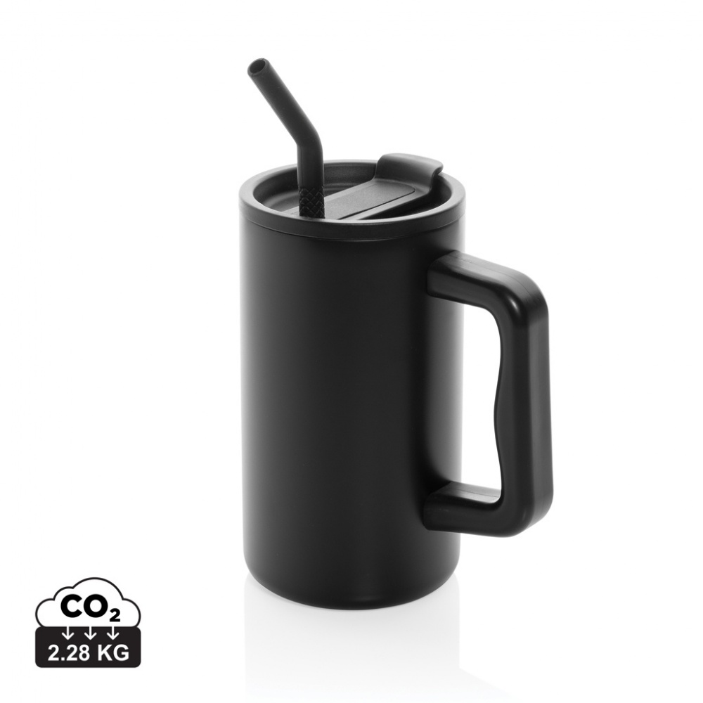 Logotrade promotional giveaways photo of: Cube RCS certified recycled steel mug 800ml