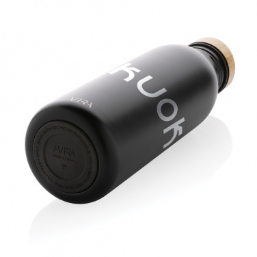 Logotrade promotional product image of: Avira Alcor RCS Re-steel single wall water bottle 600 ML