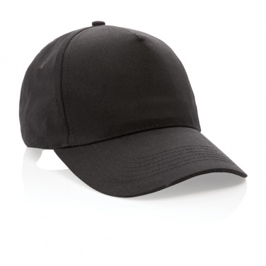 Logo trade promotional gift photo of: Impact 5 panel 190gr Recycled cotton cap with AWARE™ tracer