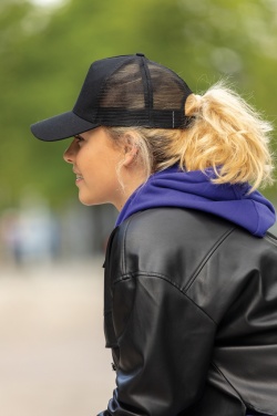 Logo trade promotional gift photo of: Impact AWARE™ Brushed rcotton 5 panel trucker cap 190gr