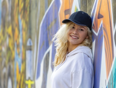 Logotrade promotional giveaway picture of: Impact AWARE™ Brushed rcotton 6 panel contrast cap 280gr