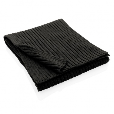 Logo trade promotional gift photo of: Impact AWARE™ Polylana® knitted scarf 180 x 25cm